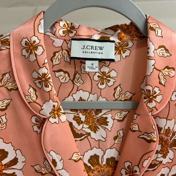J. Crew Collection Silk Shirt in Climbing Floral - Picture 3 of 4